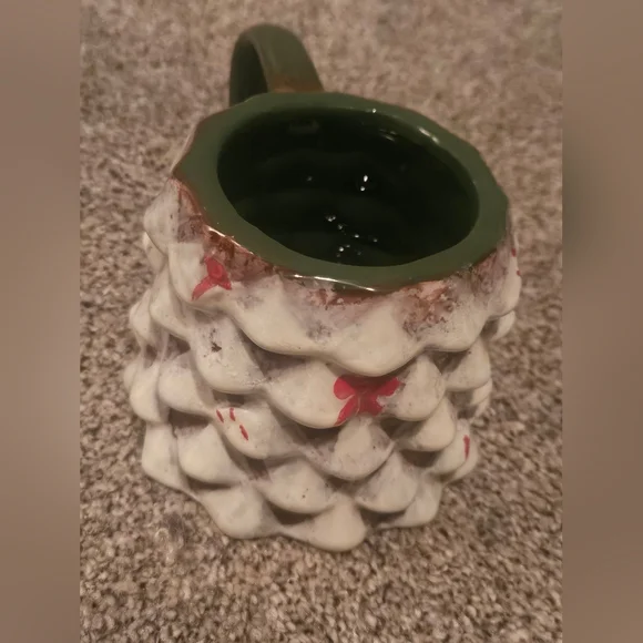 Frosted Christmas Tree Ceramic Mug Holiday Festive - Picture 3 of 3